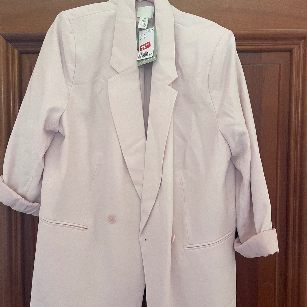 H&M Light Pink Blazer NWT
